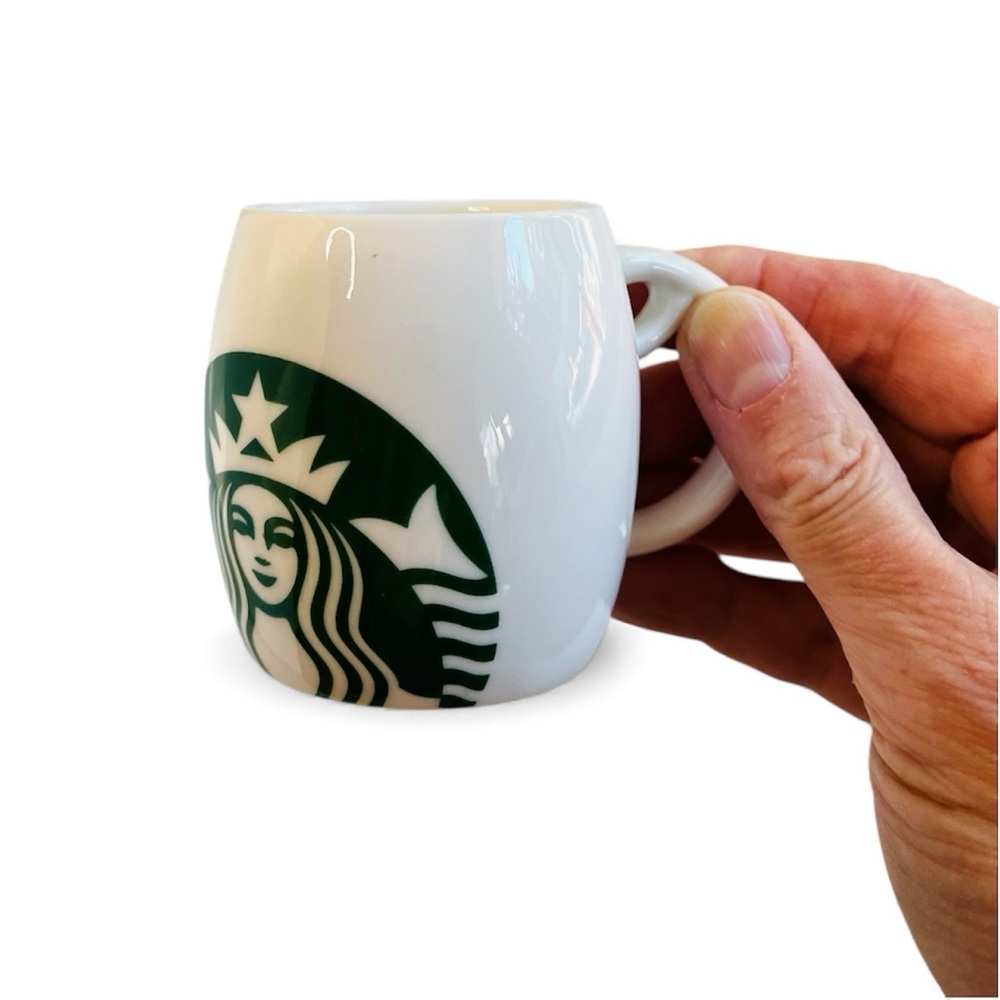 Starbucks Green and White Logo Espresso cup